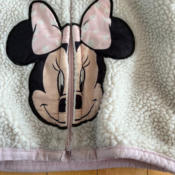 Disney Baby Minnie Mouse Sherpa Jacket 18-24 months Spring / Fall - Picture 4 of 11